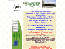 Tablet Screenshot of knoxvillelivestock.com